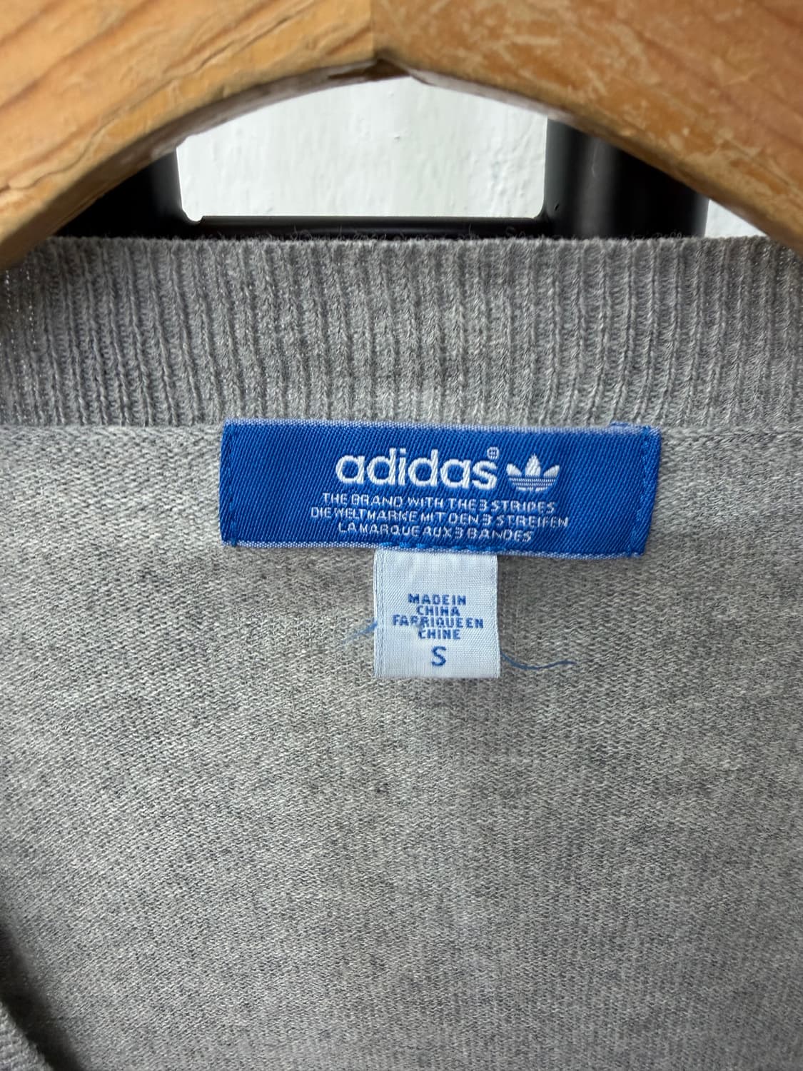 정품) 아디다스 여성 회색 가디건 S 상품이미지6