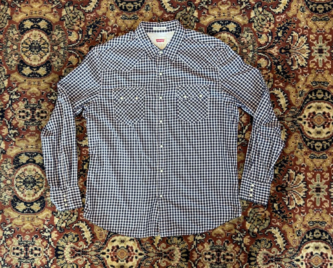 빈티지 리바이스 체크 플란넬 셔츠 XL (603) 상품이미지2