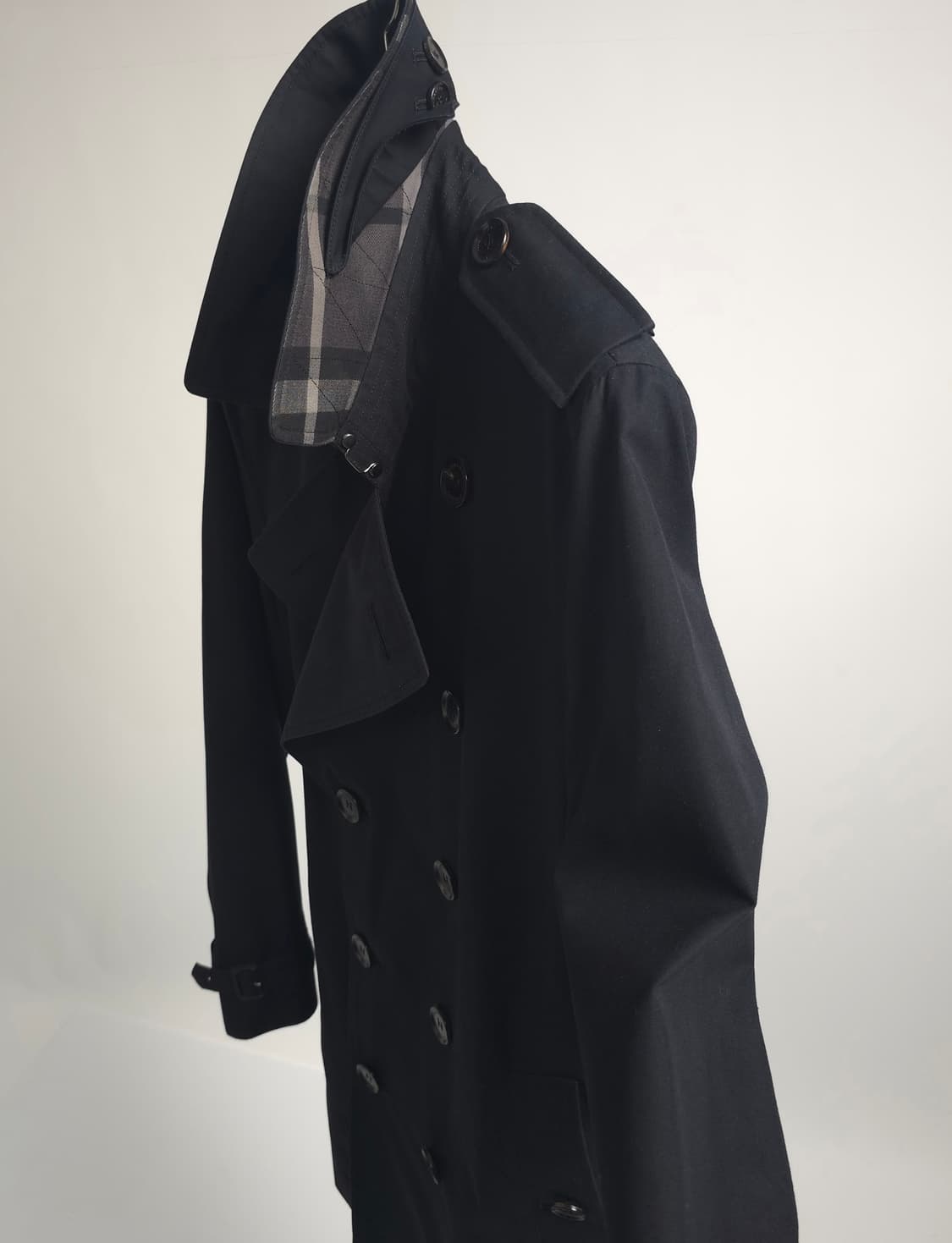버버리 정품 PRORSUM 영국생산 블랙 트렌치코트 클래식 아카이브 10 상품이미지5