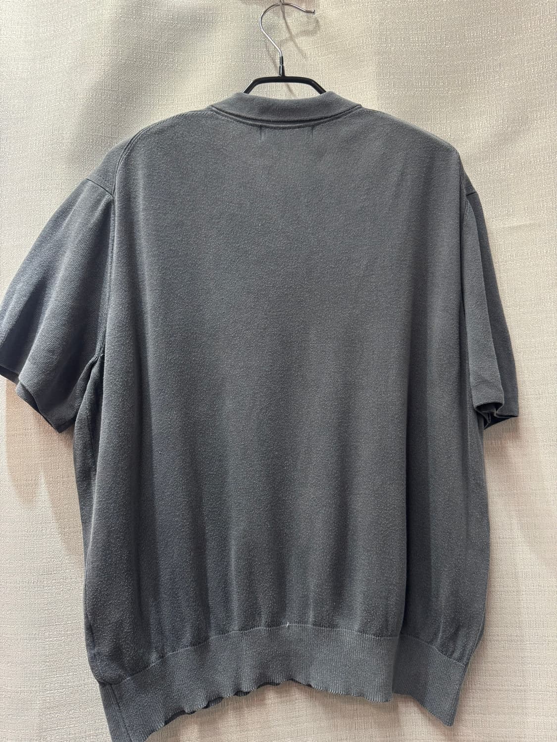 한섬 23ss 타임옴므 실크100% 니트 반팔카라 100(L) 상품이미지3