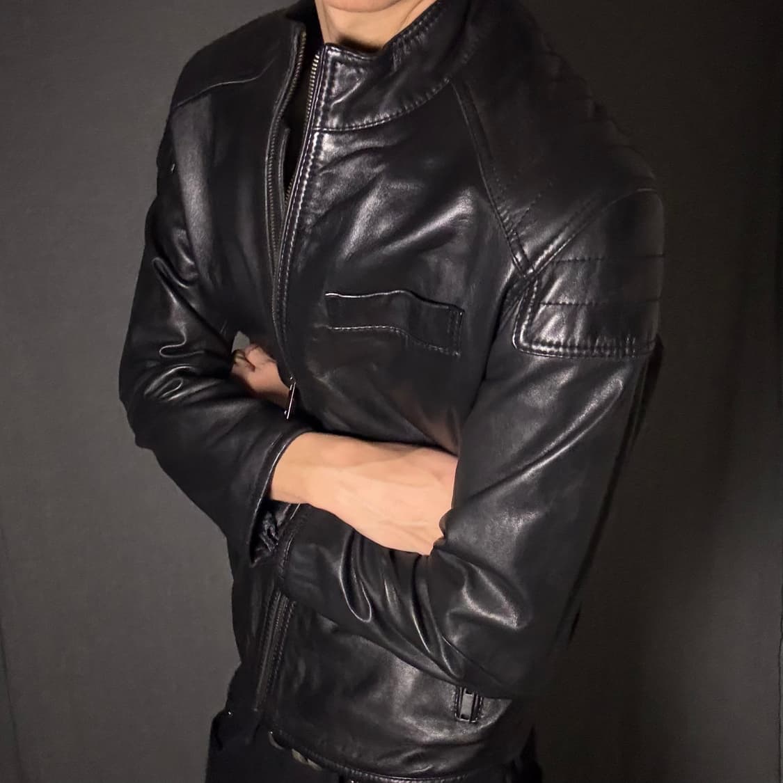 vintage rider leather jacket 상품이미지5