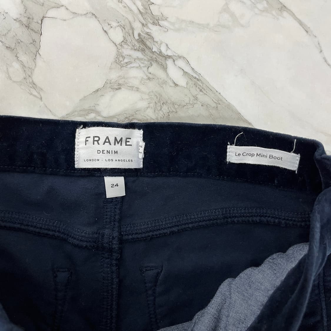 FRAME 프레임 부츠컷 벨벳 바지 (허리24-25) 상품이미지5