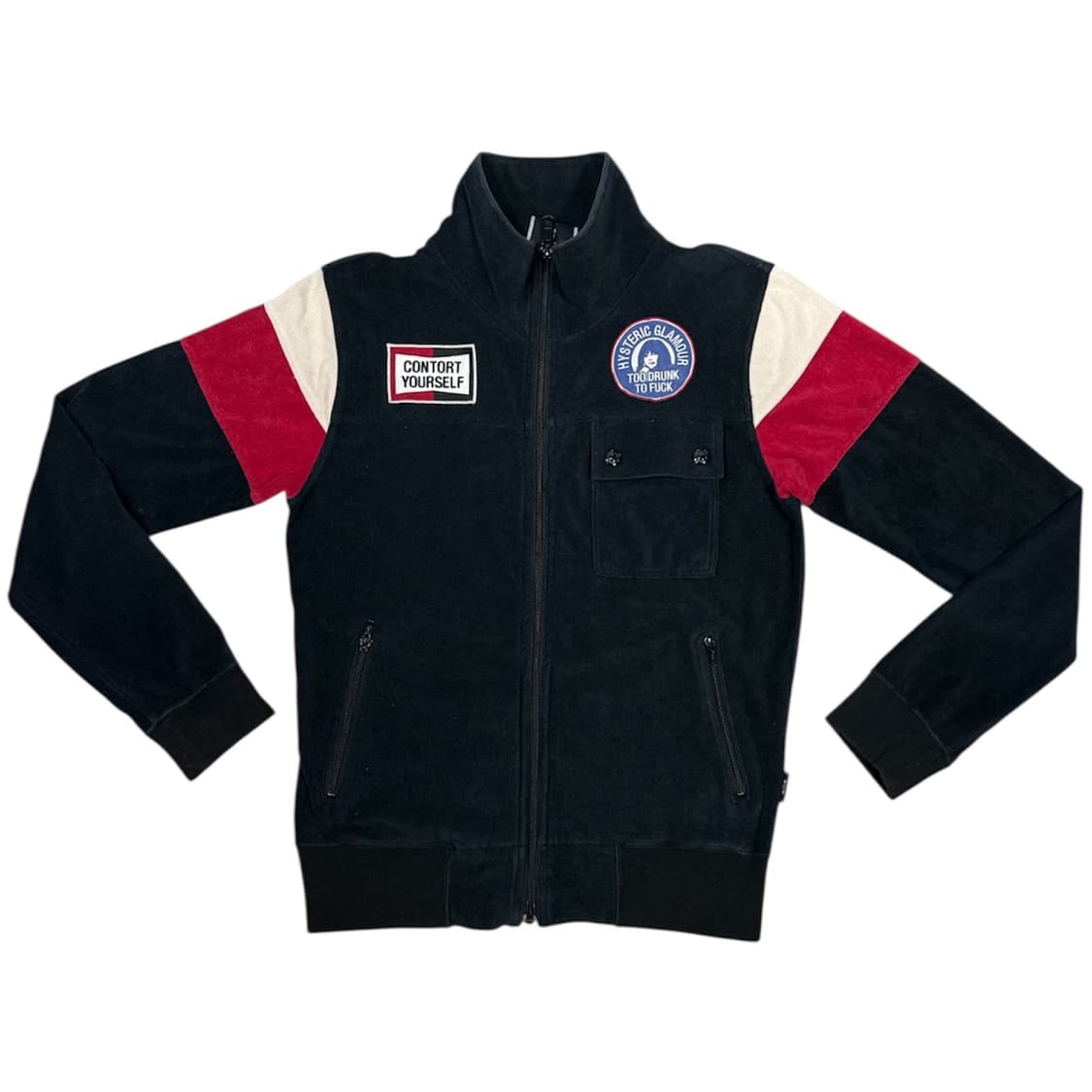 히스테릭 글래머 아카이브 아이코닉 패치 져지 집업 자켓 상품이미지1