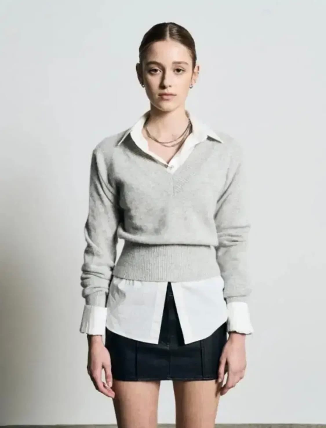 보헤미안서울 보헴서 앙고라 니트 그레이 상품이미지1