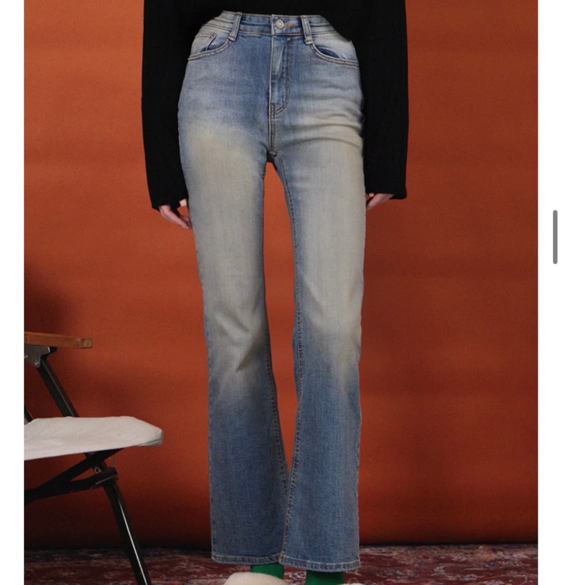 헤인트 베로니카 세미부츠컷 청바지 상품이미지3