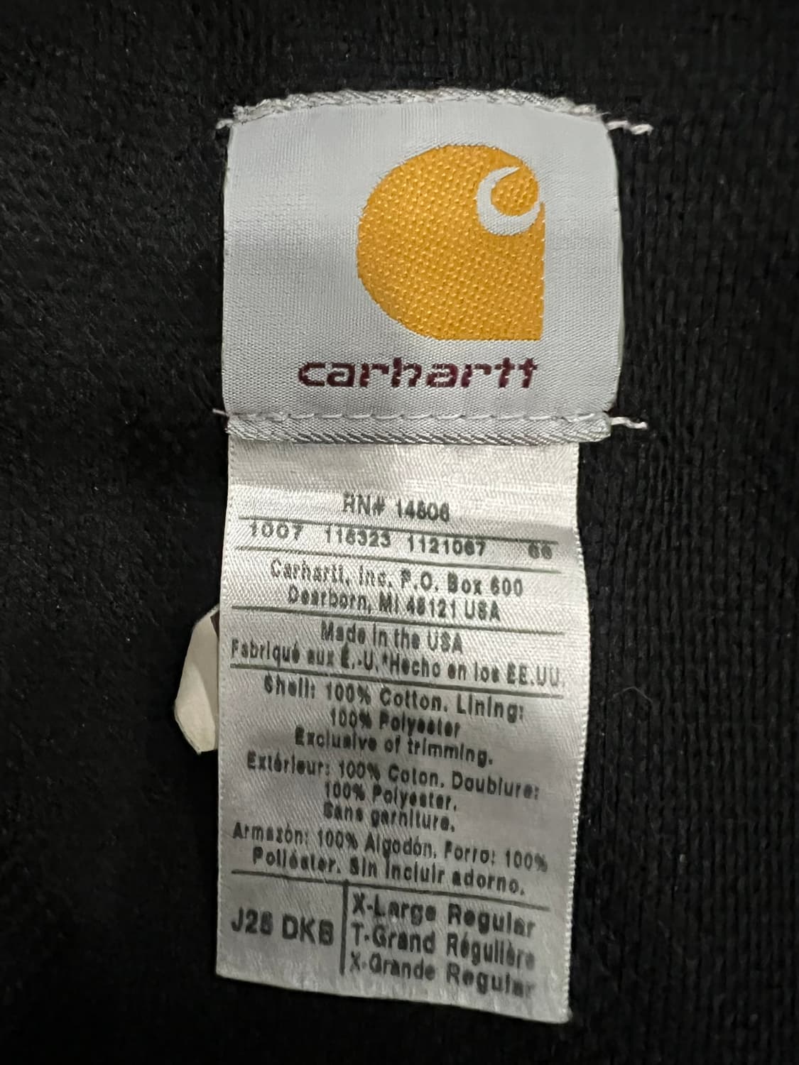 (XL) 칼하트 후드 덕 액티브 자켓 J25 DKB 다크브라운 상품이미지4