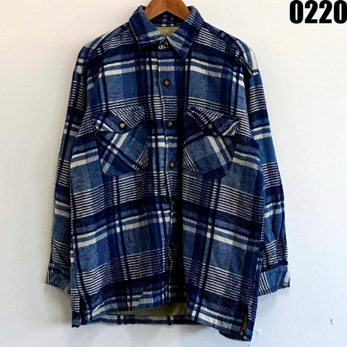  빈티지 아메리칸베이직 셔츠 남방 자켓 M 0220  상품이미지1