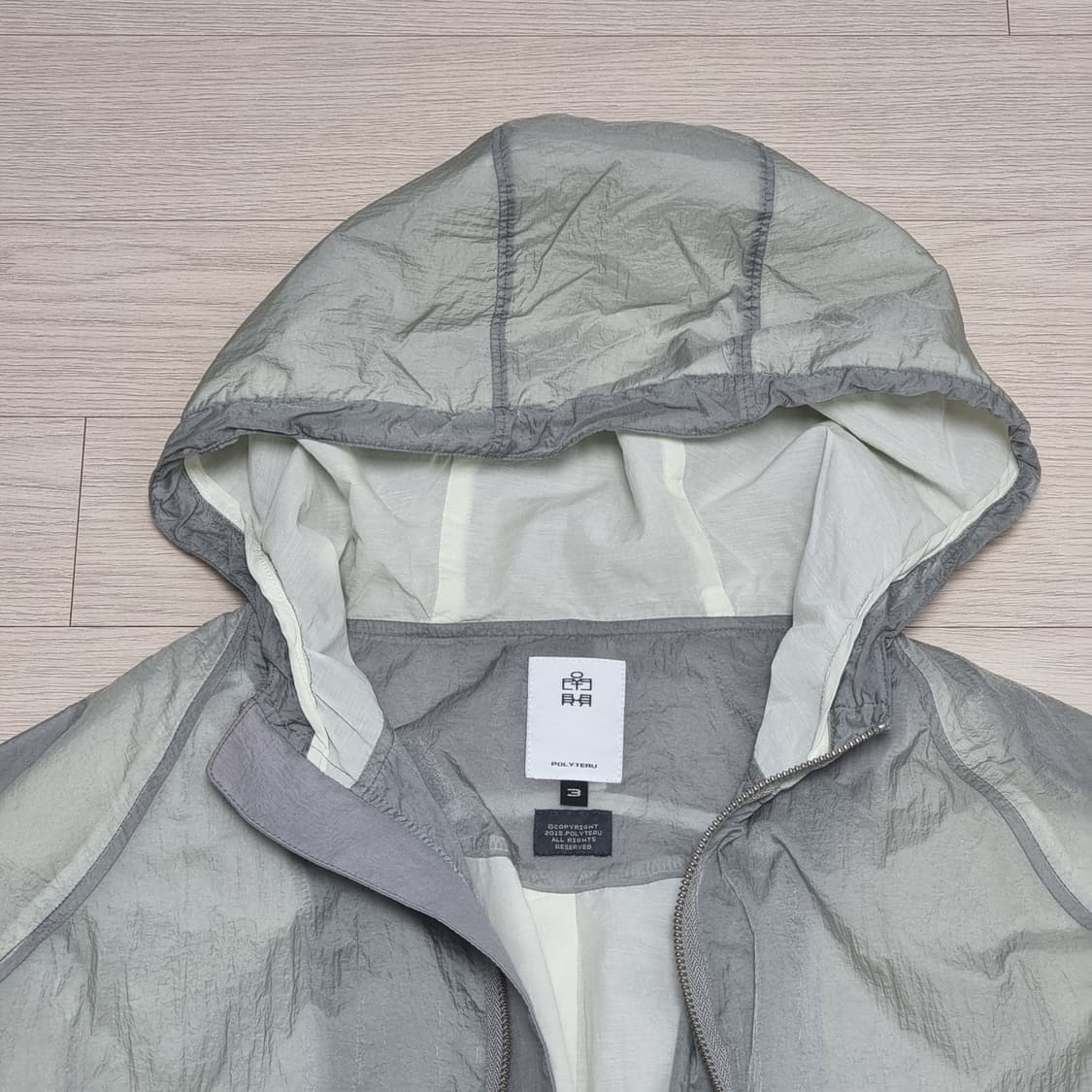 폴리테루 인슐레이션 후드 자켓 옥그레이 상품이미지2