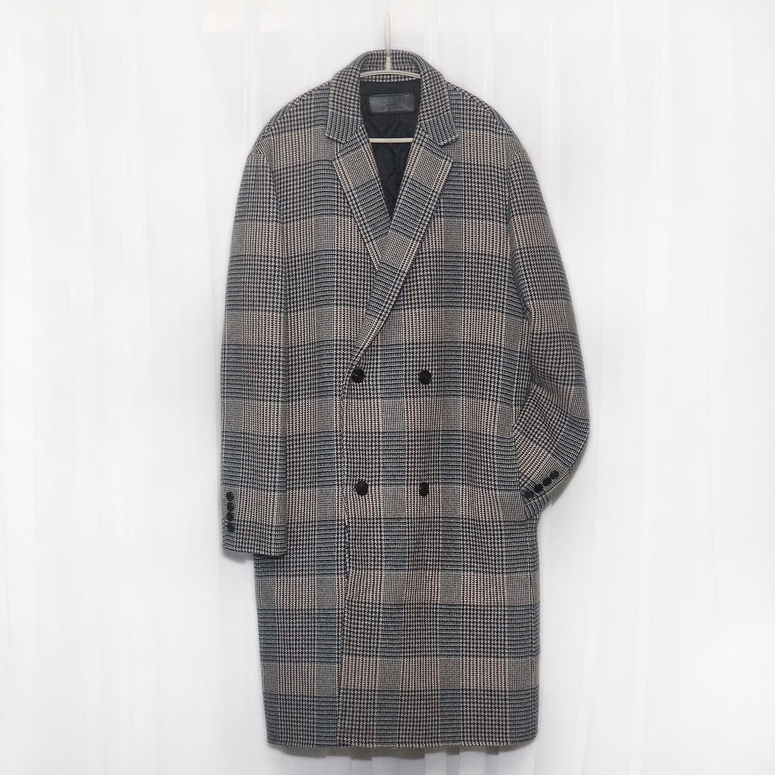 질스튜어트 뉴욕 글렌체크 울캐시미어 핸드메이드 코트 (100+) 상품이미지1