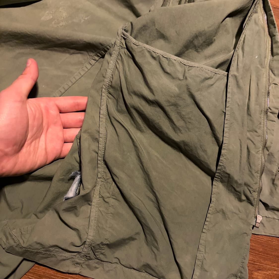 90S CP COMPANY RIRI 세이지 집업 하프 셔츠 상품이미지8