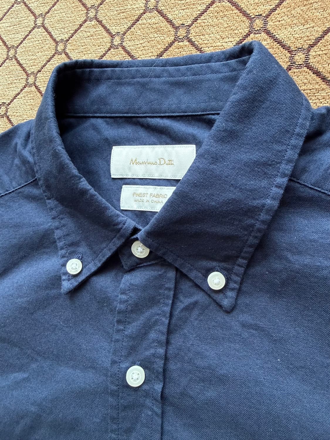 Massimo Dutti 네이비 버튼다운 셔츠 상품이미지3