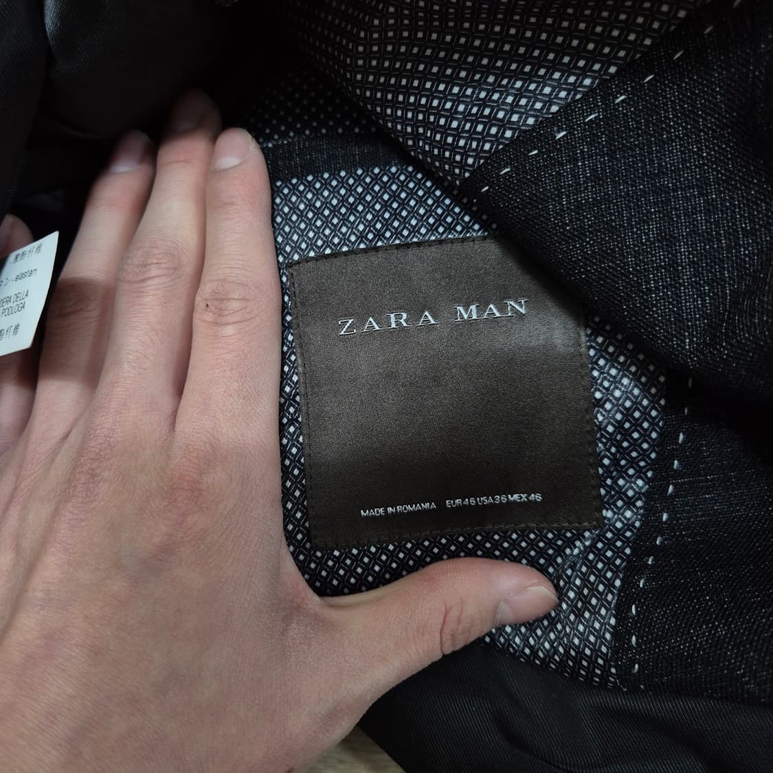 자라 맨 싱글 블레이저 정장자켓 (36) 상품이미지5