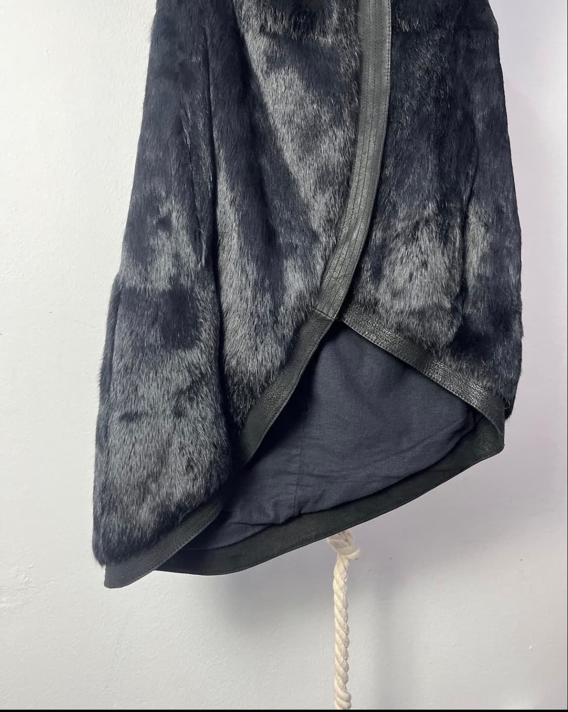 Helmut lang rabbit fur hood jk 상품이미지2