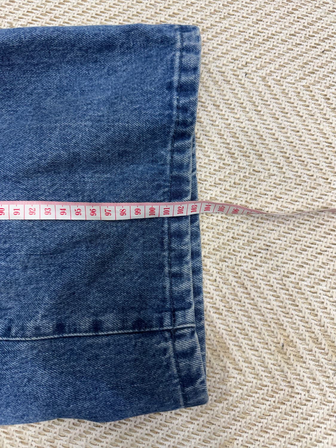 정품) 시스템 한섬 24ss 데님 밴딩 와이드팬츠 67 상품이미지9