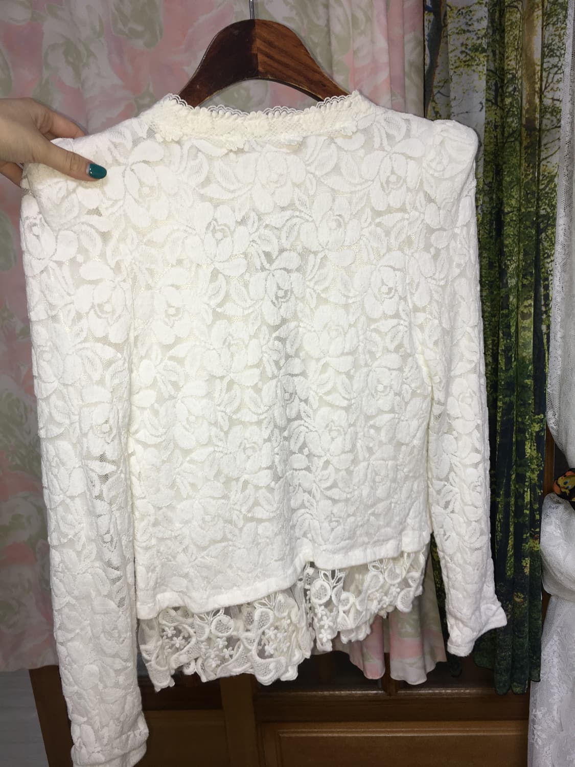 레이스 트위드풍 자켓 상품이미지3