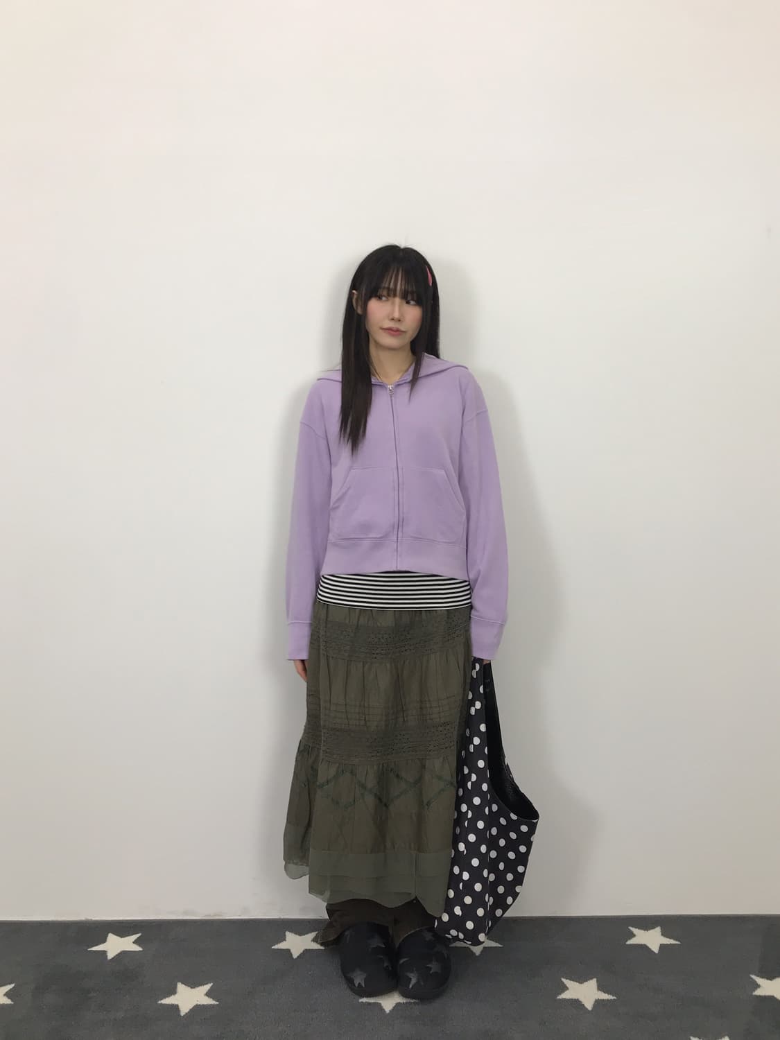 Uniqlo Purple Cotton Zip Up Hoodies 상품이미지1