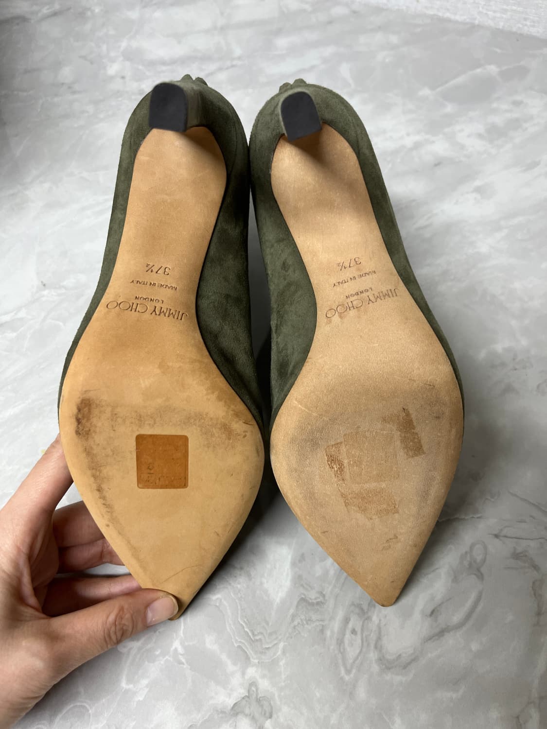 지미추 스웨이드 앵클 부츠 37반 새상품 상품이미지3