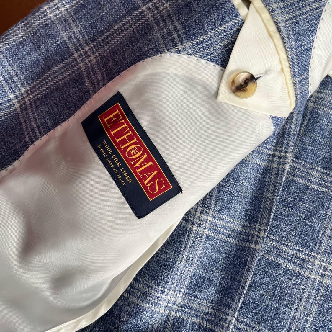 수트서플라이 린넨/실크 블렌드 블레이져 44 상품이미지7