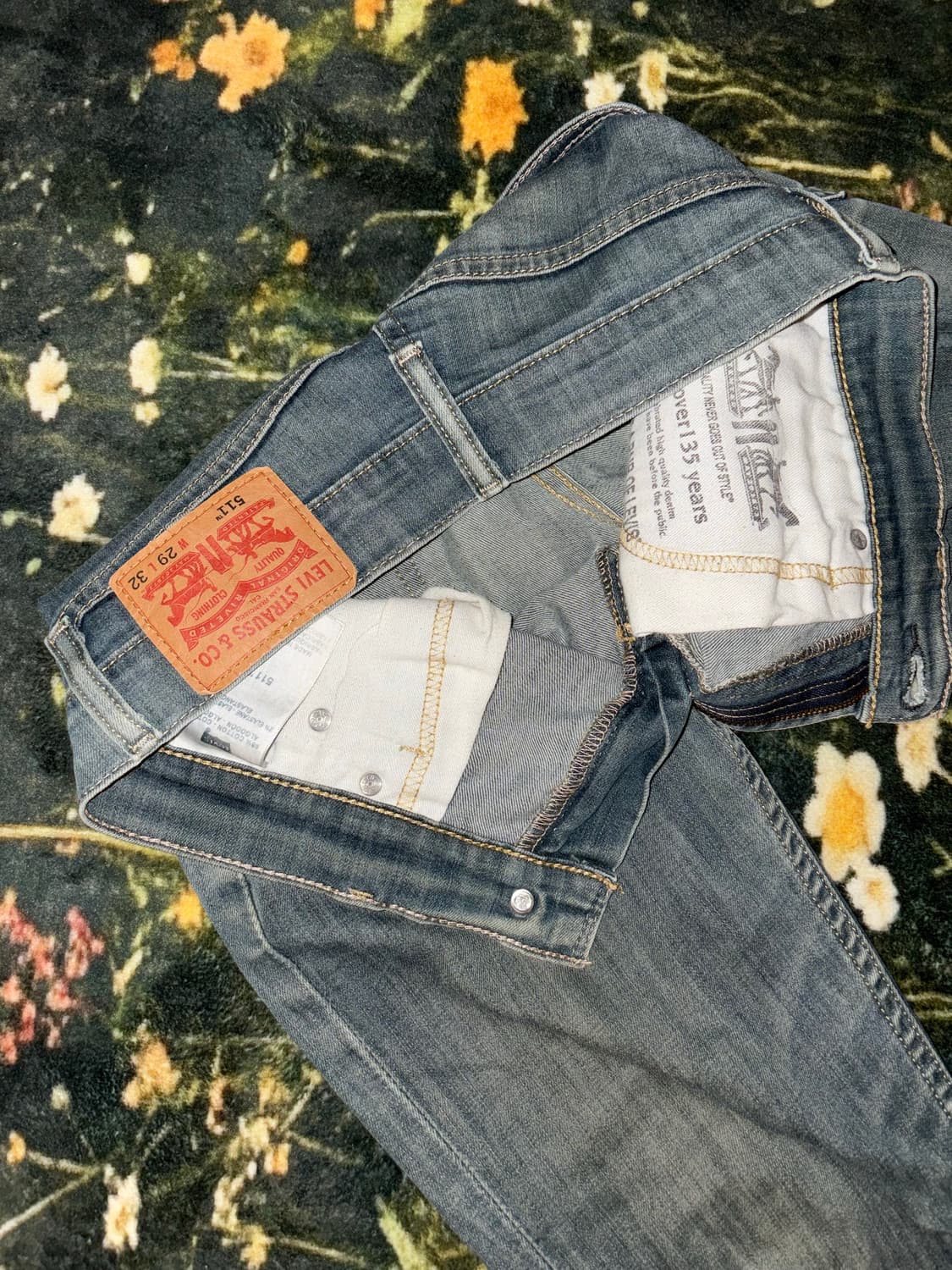 리바이스 511 연청 데님팬츠 상품이미지2