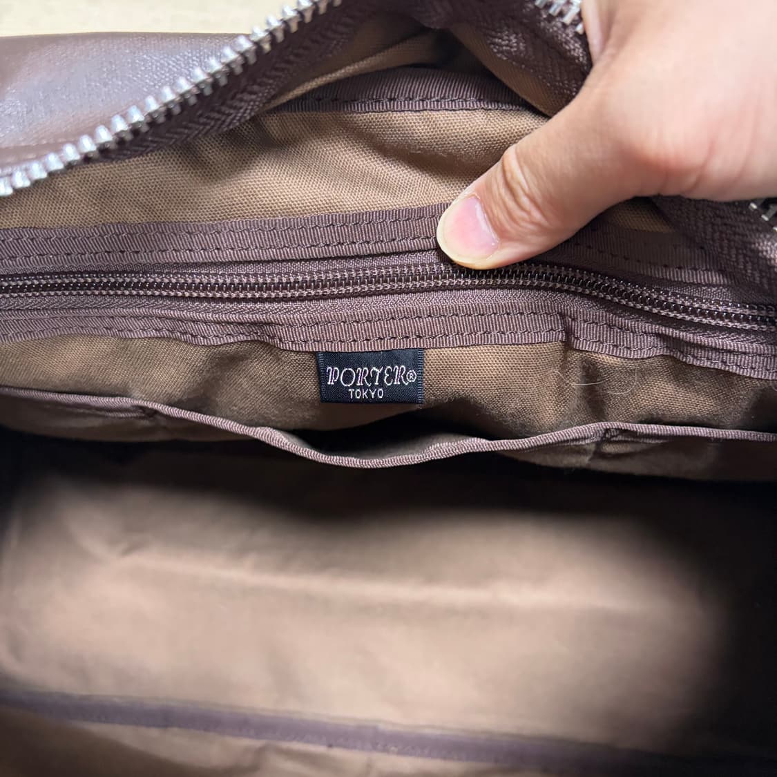 요시다포터 porter 프리스타일 보스턴백 브라운 (미사용에 가까움) 상품이미지9