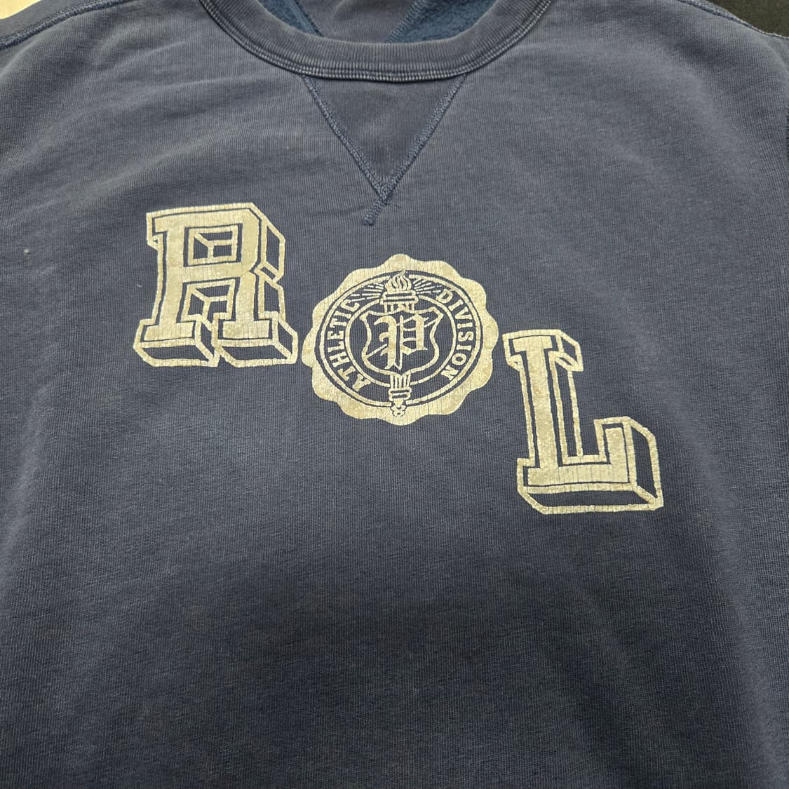 L 폴로랄프로렌 RL 피그먼트 스웻셔츠 맨투맨 네이비 상품이미지2