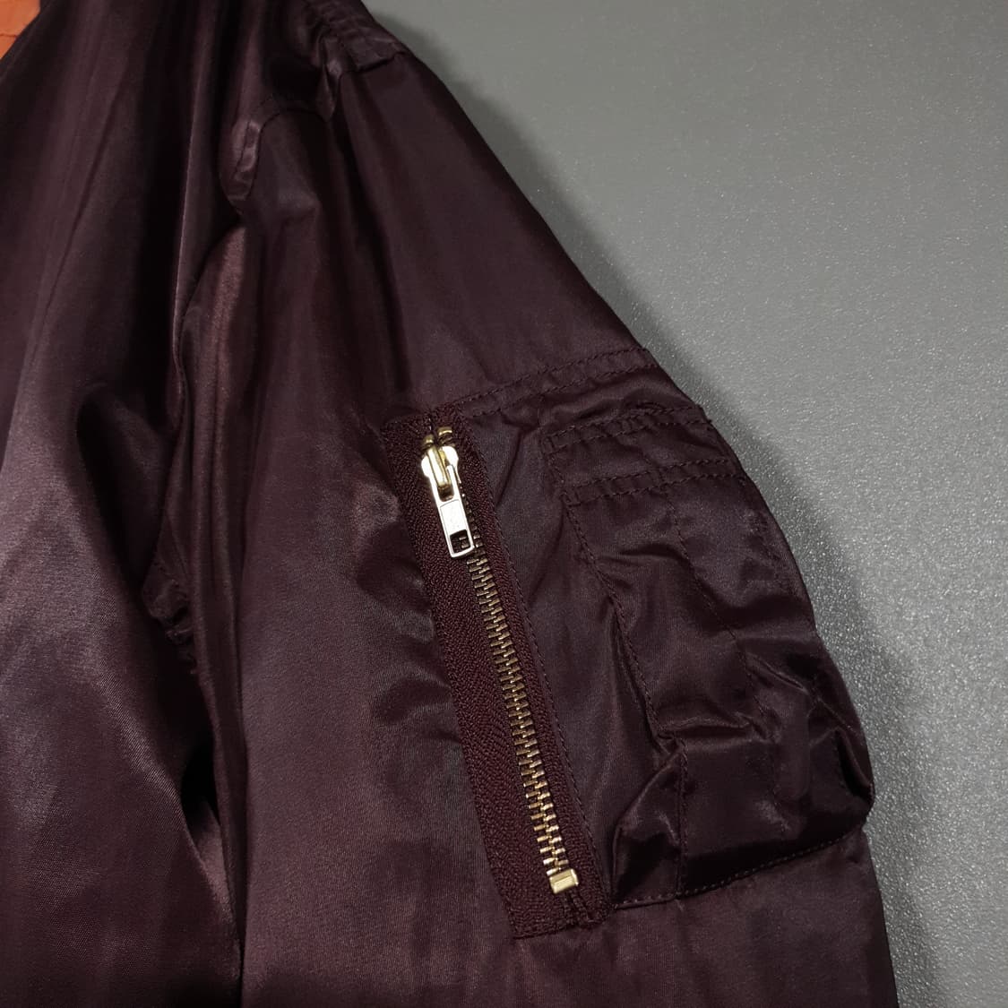00s MACHOPE 맥호프 MA-1 플라이트 자켓 점퍼 버건디 희귀 L 상품이미지2