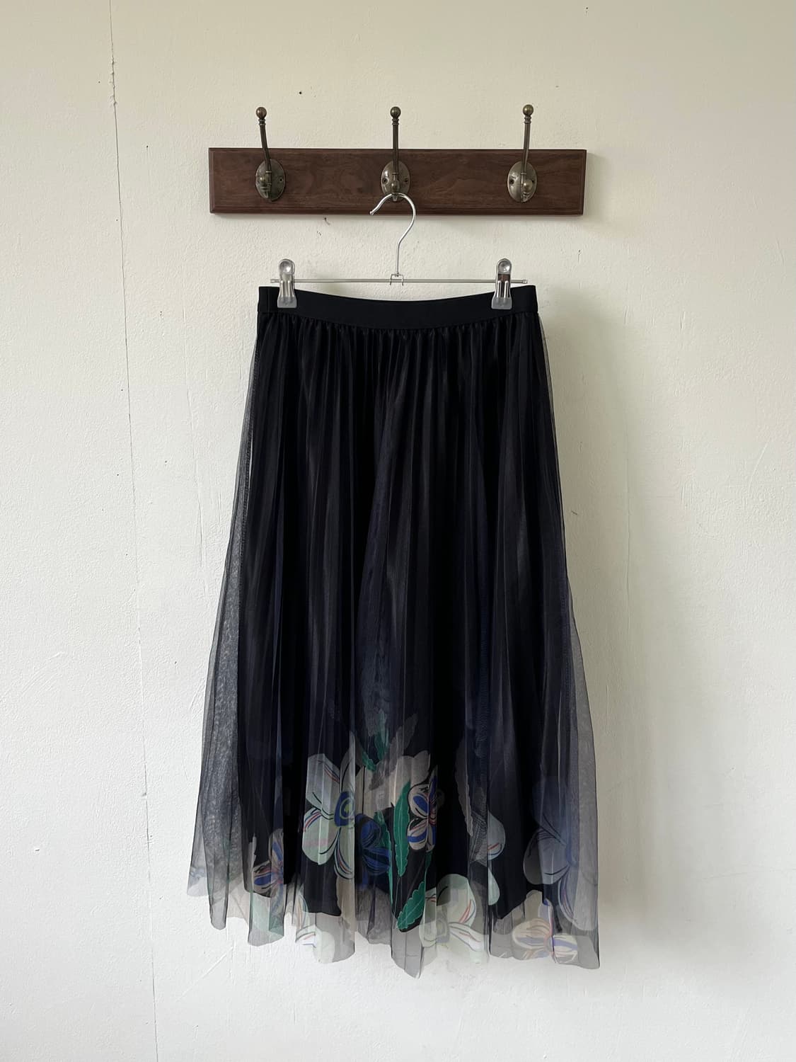 Japan vtg 아트 플라워 스커트 상품이미지1