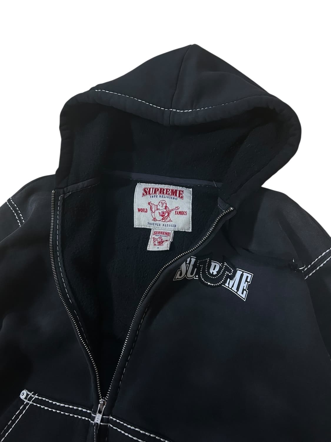 슈프림 트루릴리전 22FW 후드집업 블랙 상품이미지5