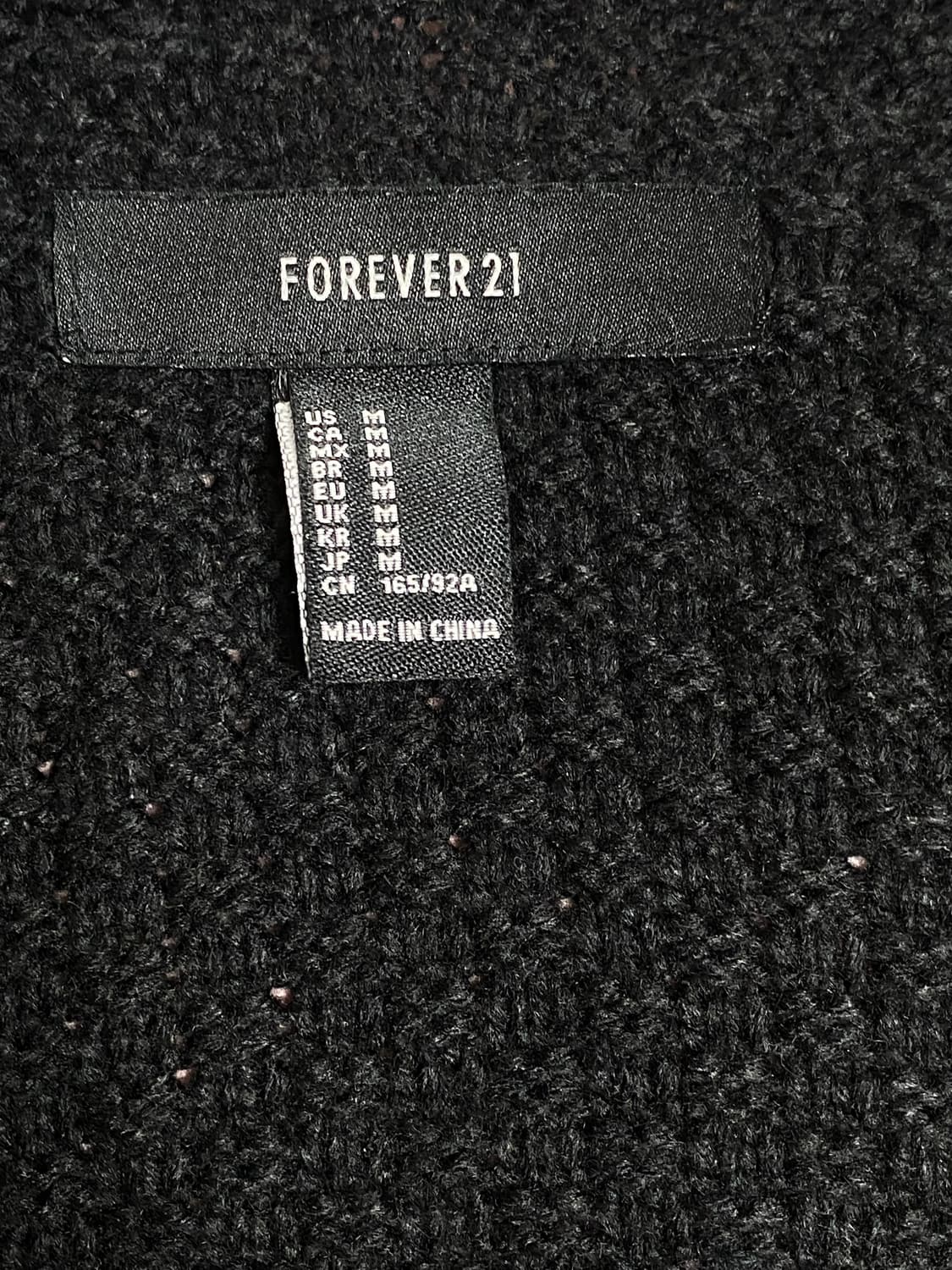 Forever21 블랙 가디건 M 상품이미지4