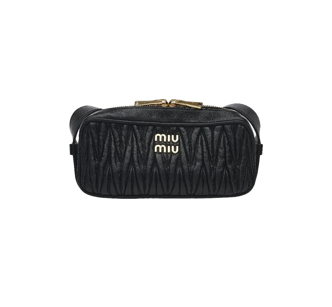 [S급] 미우미우 마테라쎄 나파 가죽 숄더백 블랙 판매합니다!!! 상품이미지1