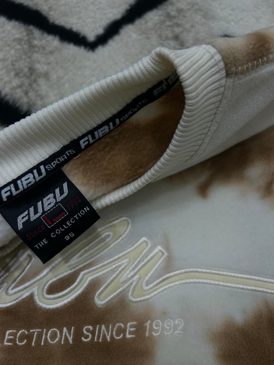 [M]FUBU 타이다이 오버핏 플리스 맨투맨/릴렉스드 핏 상품이미지5