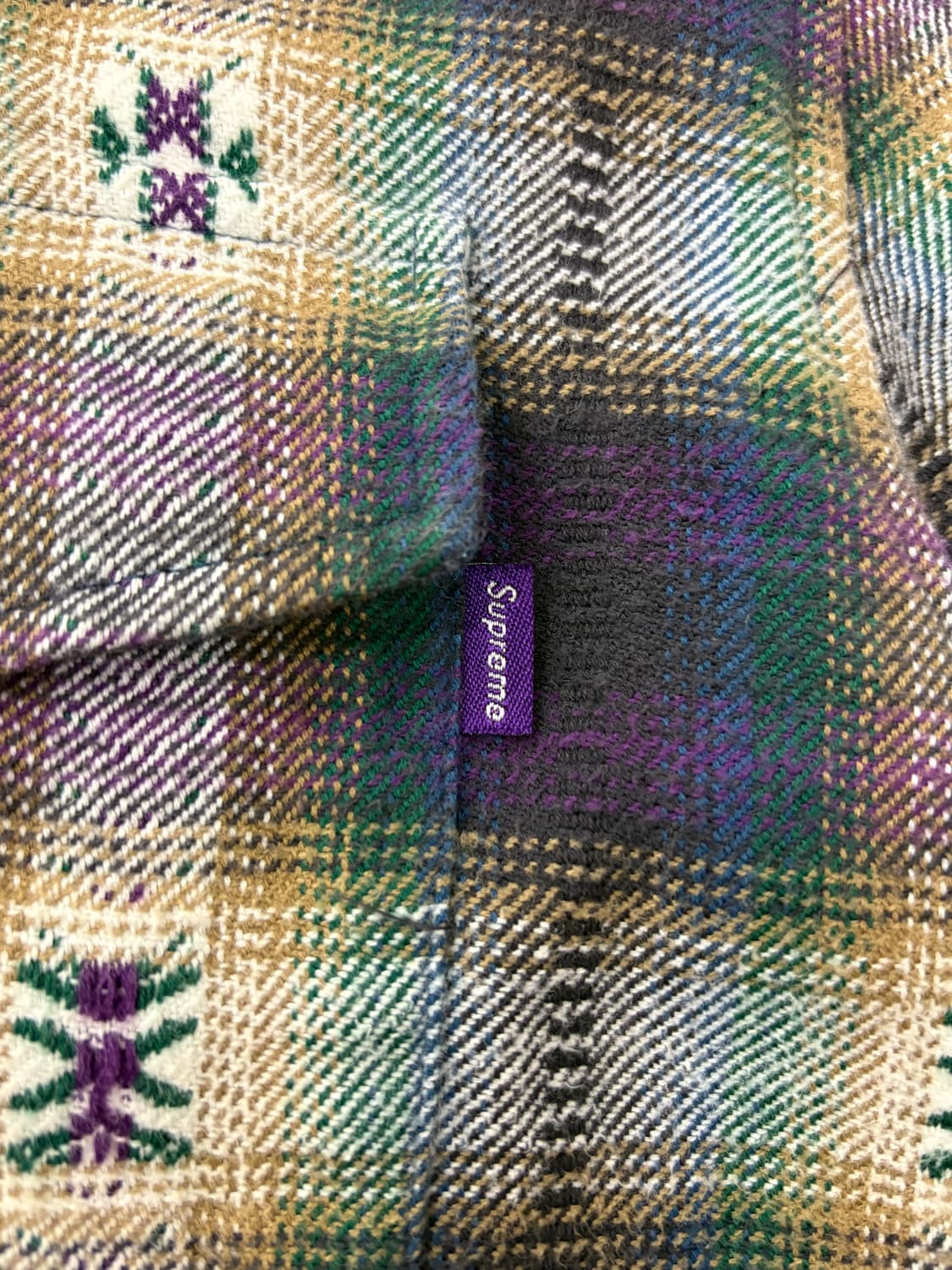 Supreme 슈프림 17fw 플레이드 플란넬 집업 자켓 상품이미지6