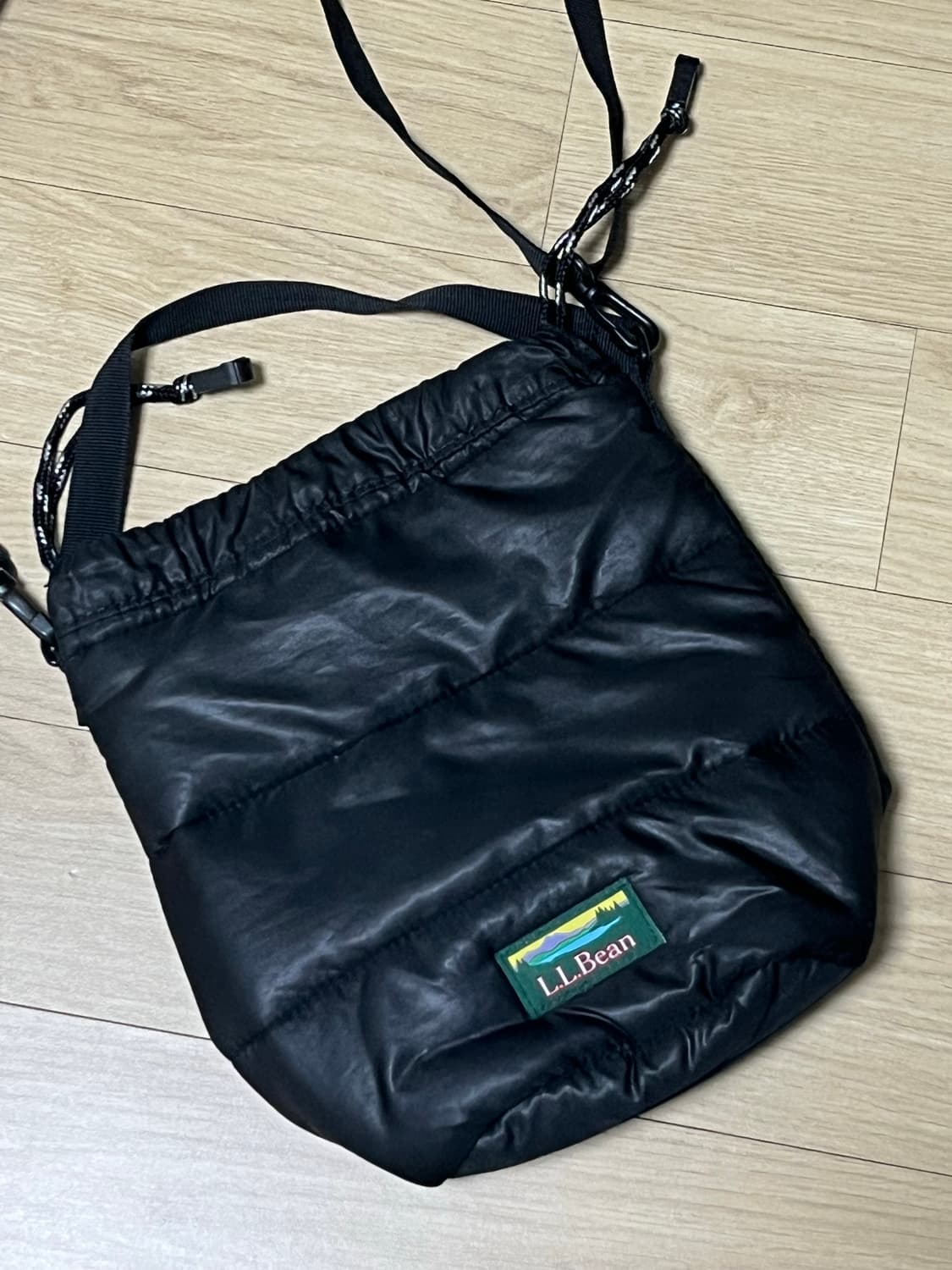 LL Bean 엘엘빈 블랙 퀄팅 버킷백 상품이미지4