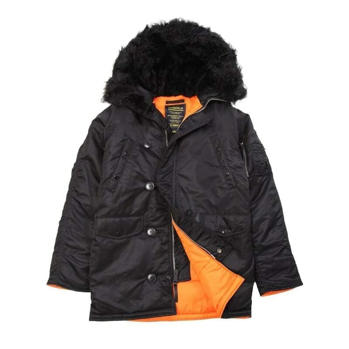 알파 인더스트리  N3B 블랙 익스트림 콜드웨더 파카 상품이미지2