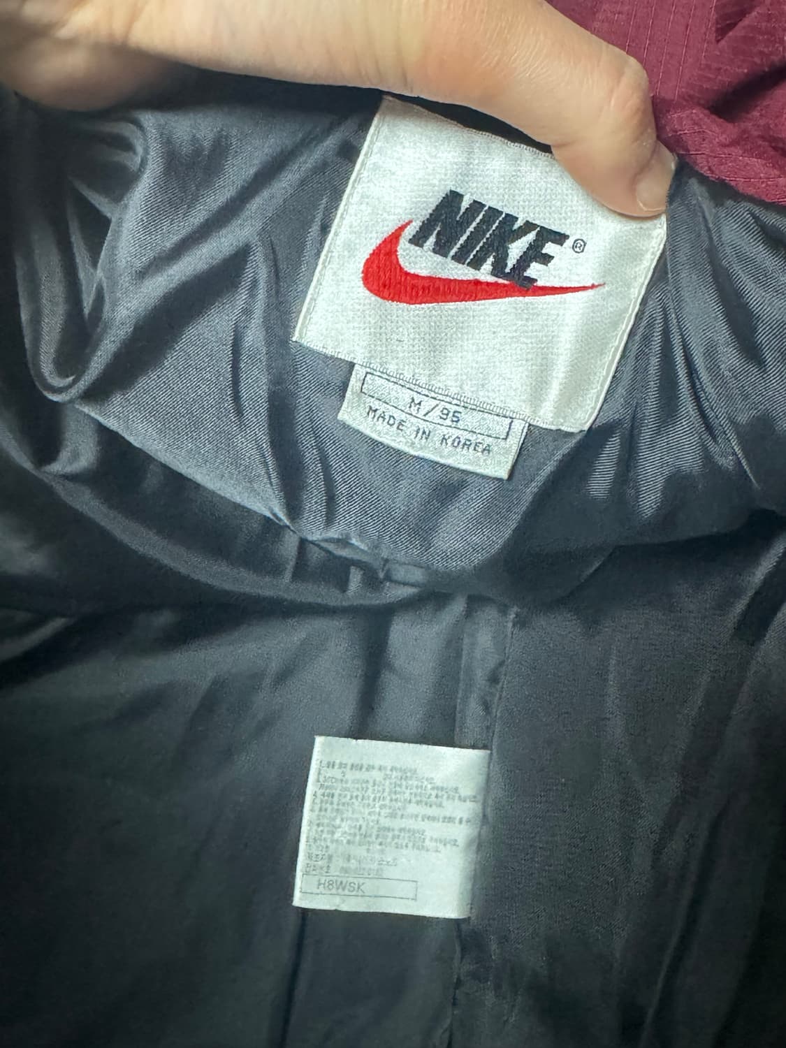 나이키 버건디 립스타 패딩 푸퍼 자켓  상품이미지8