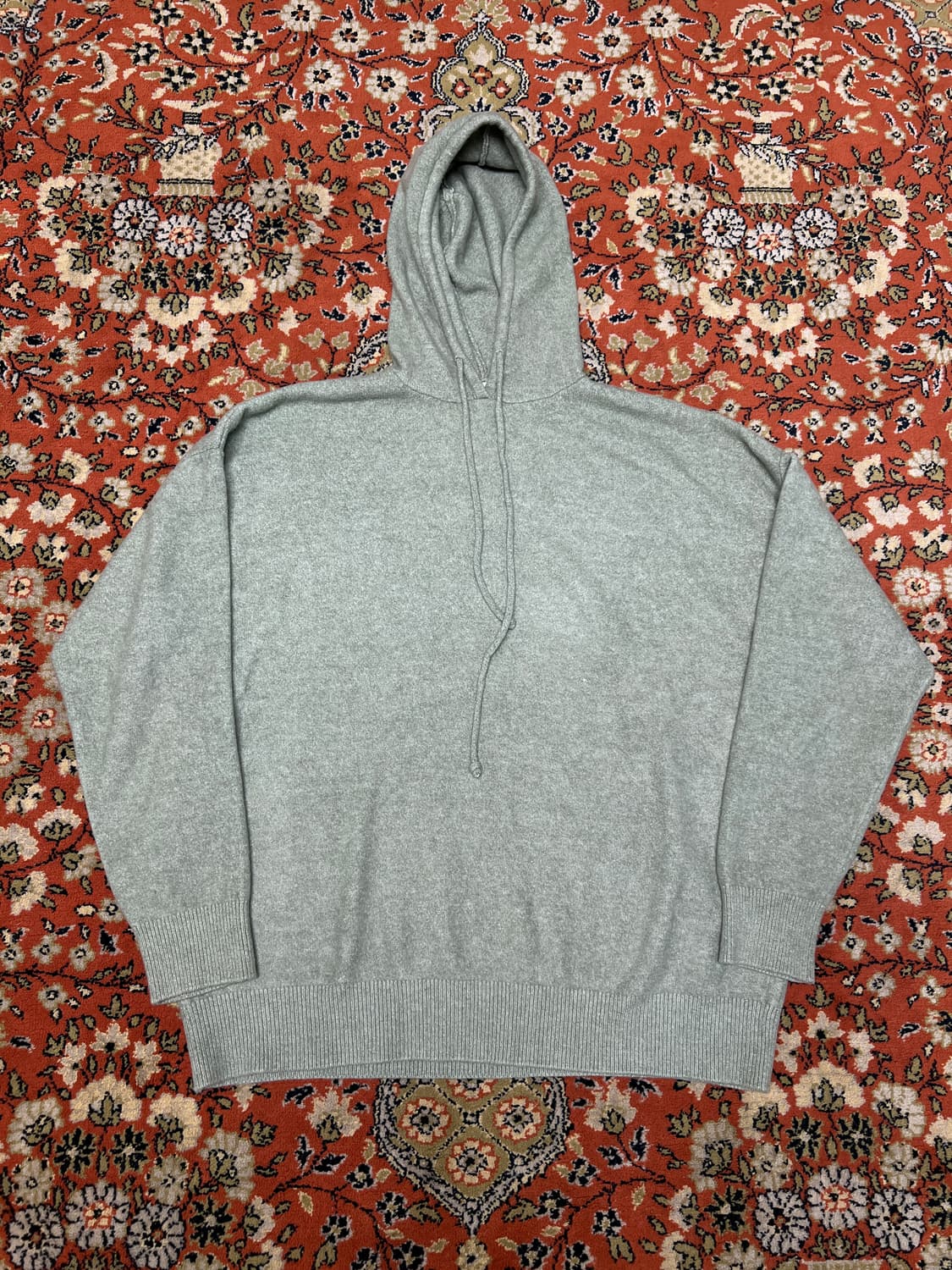 [XL] ZARA 니트 후드 연그린 상품이미지1