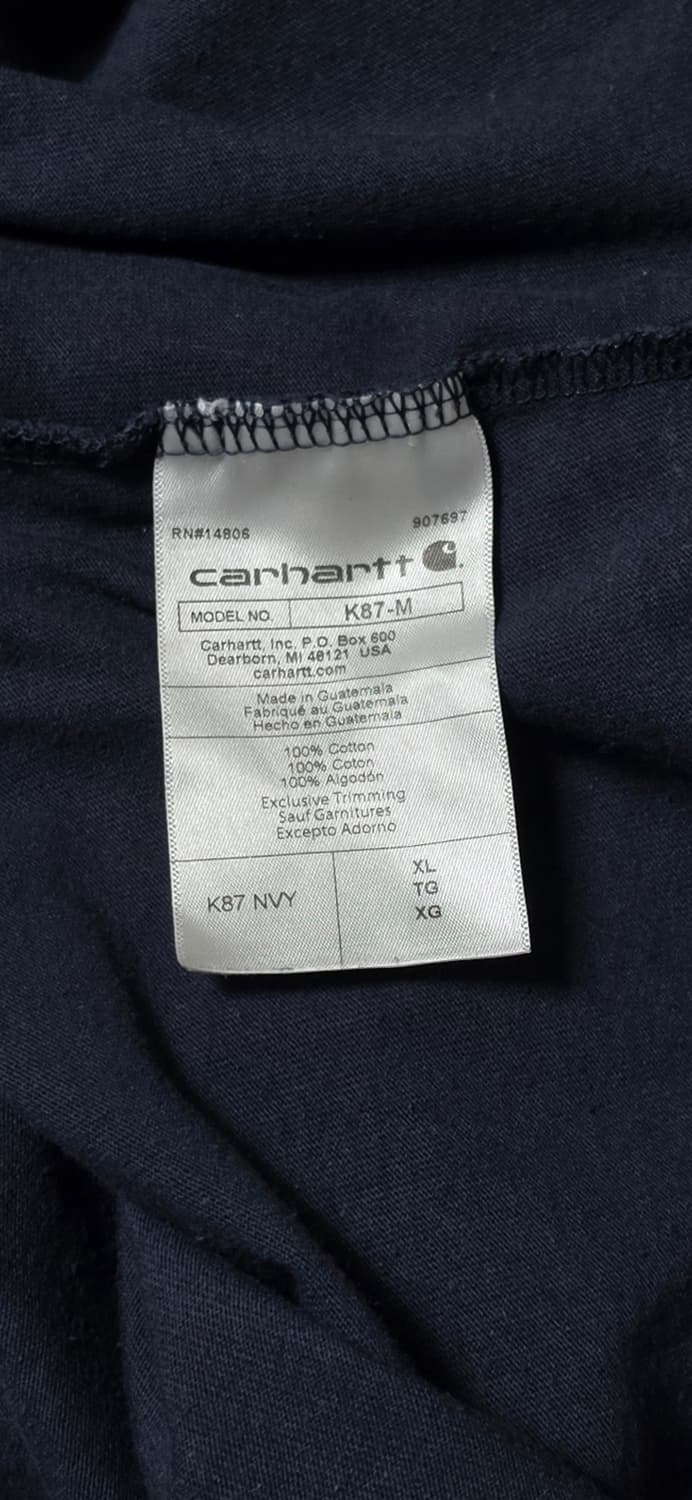 칼하트 포켓 반팔티 루즈핏 네이비 XL 상품이미지4