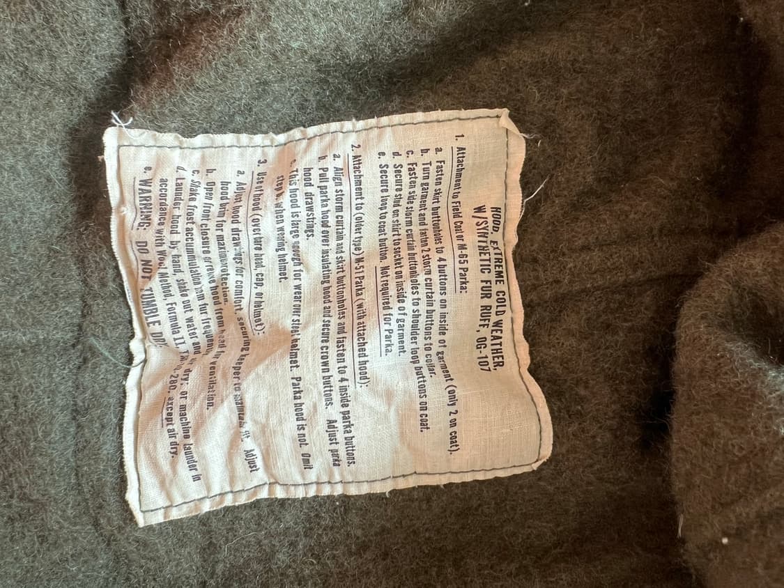 M65 오리지널 피쉬테일 개파카 상품이미지5