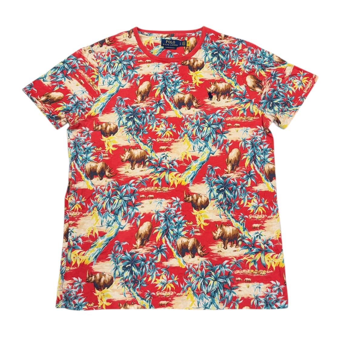 폴로 랄프로렌 QR 패턴 반팔 티셔츠 L 상품이미지1