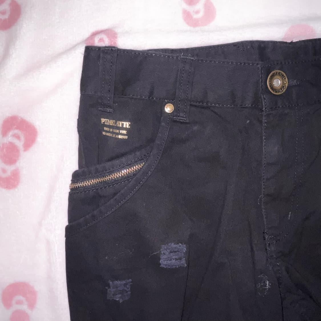 PINK LATTE 핑크라떼 ♡ 오네갸루 숏 팬츠 상품이미지4