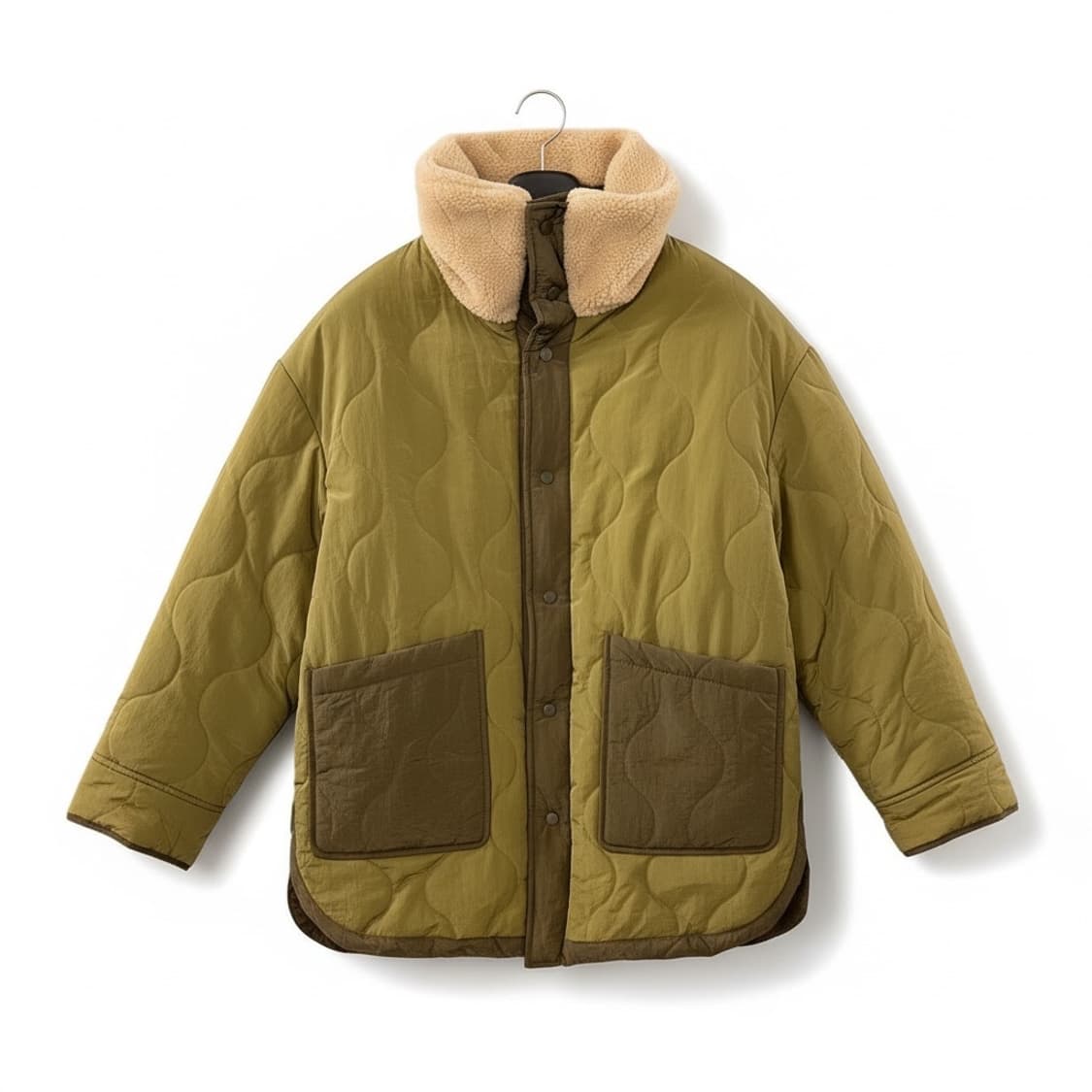 라퍼지 스토어 리버시블 플리스 무톤 퀼팅 점퍼 M 상품이미지1