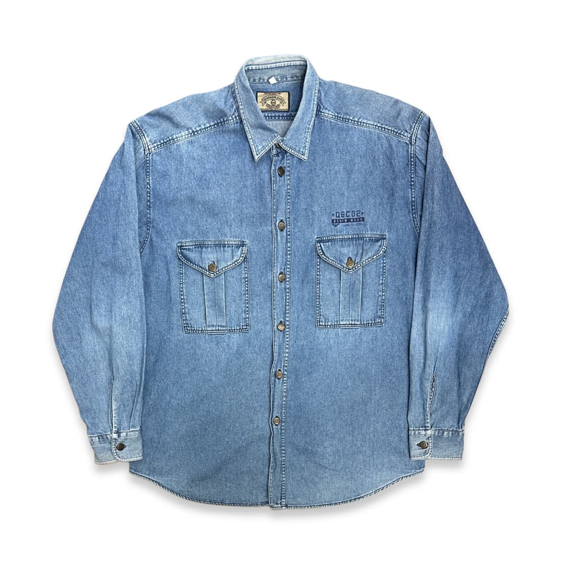 80s ARMANI JEANS 데님웨어 셔츠 L 상품이미지1