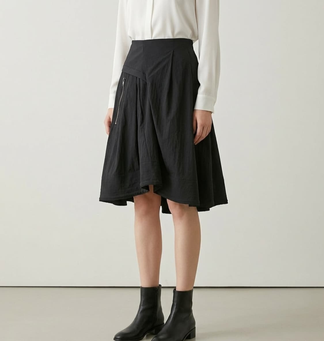 [25]마인 나일론 플레어 스커트 상품이미지1