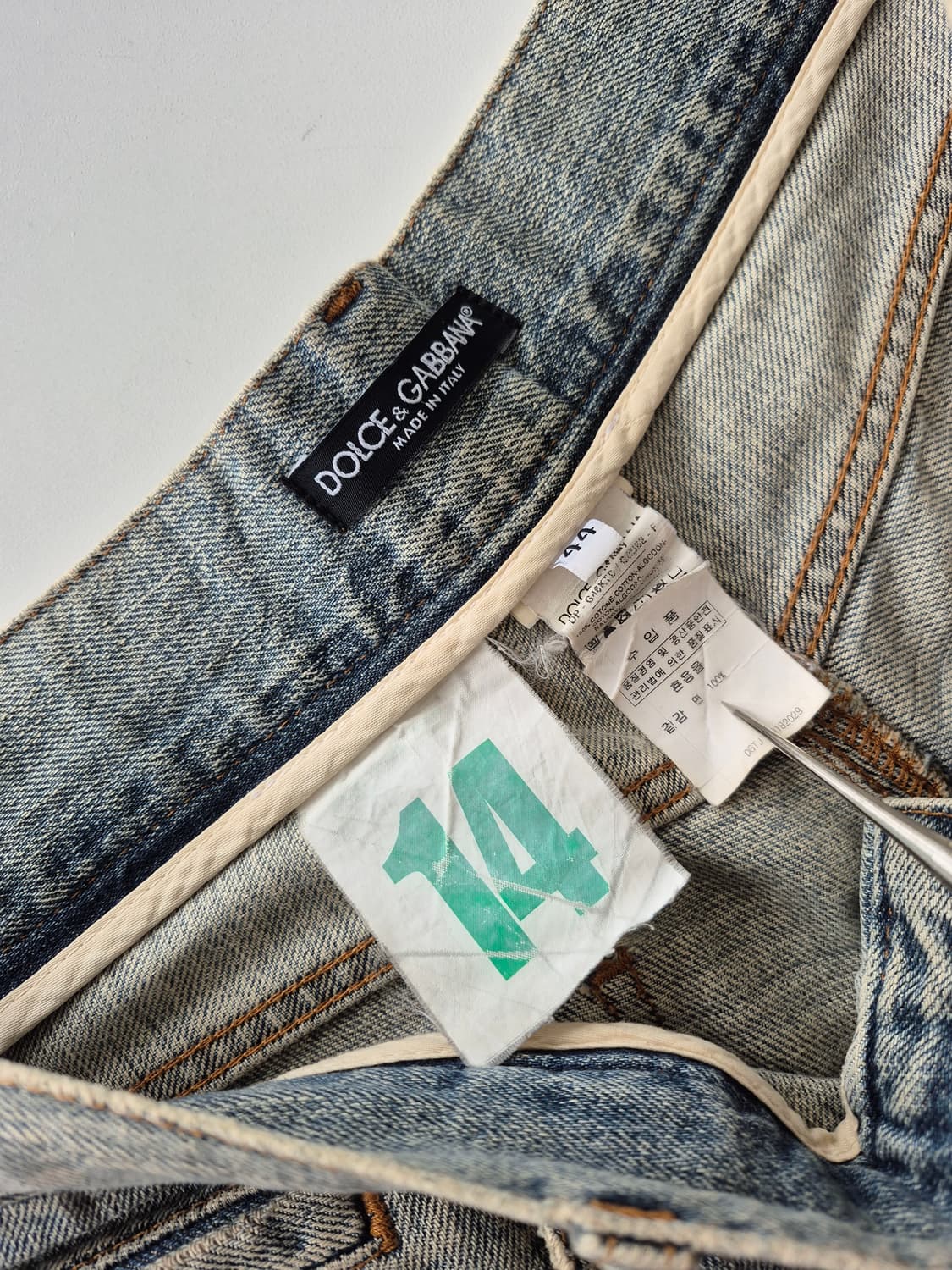 돌채가바나  워싱 청바지(MPT 상품이미지7