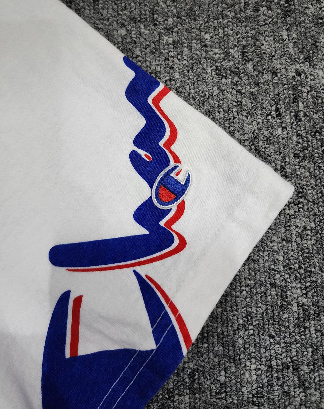 챔피온 크레이지 패턴 로고 프린팅 반팔티 L 상품이미지4