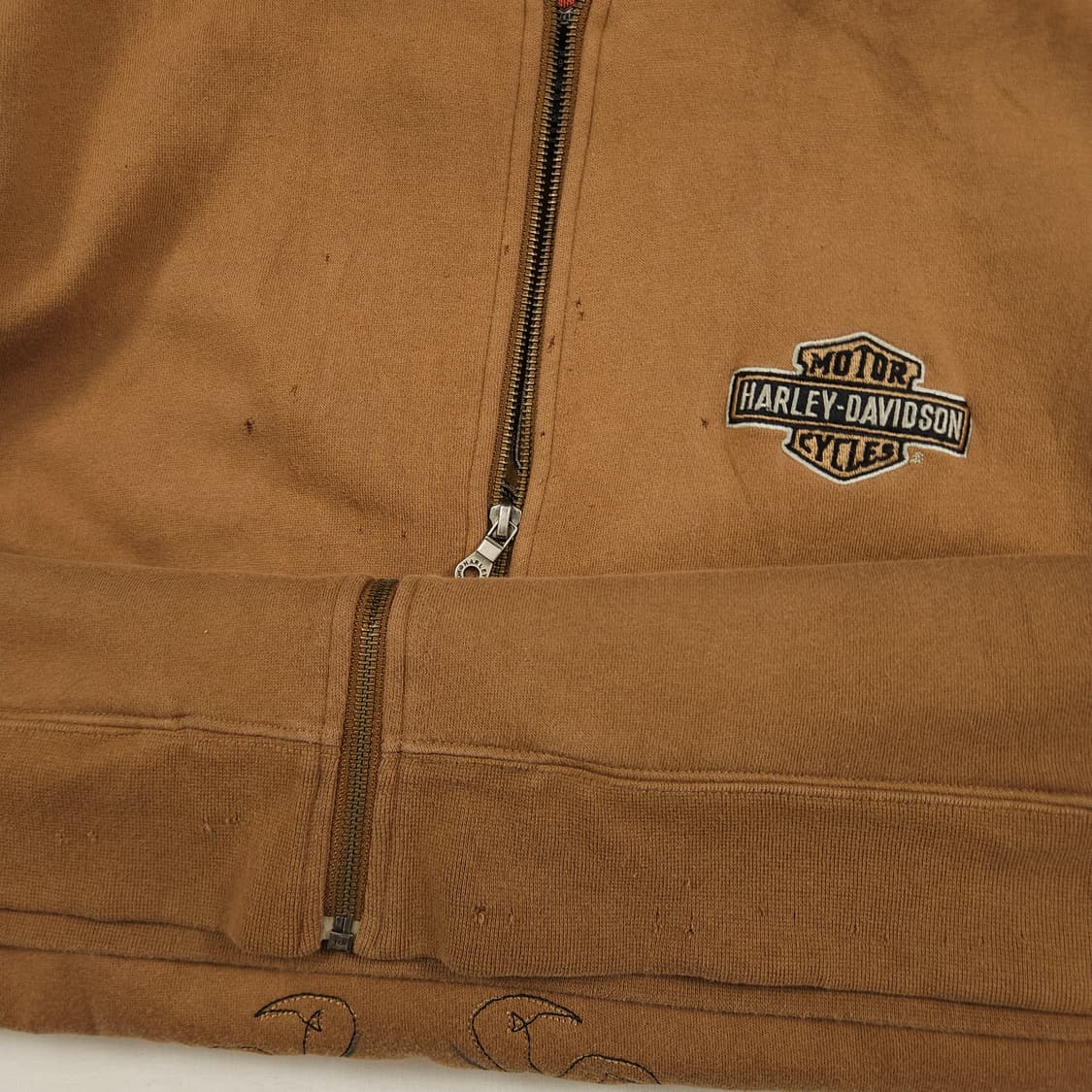 XL(105) 할리 데이비슨 빈티지 자수 후드집업 상품이미지8
