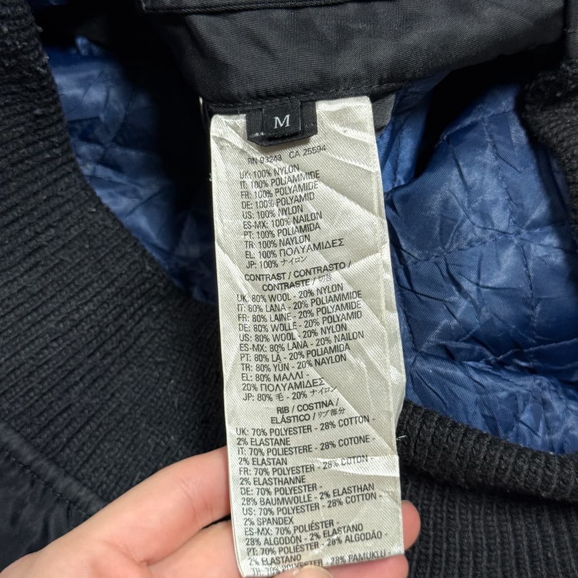 디젤 아카이브 소매 배색 디테일 집업 ma-1 플라이트 봄버 자켓 상품이미지6