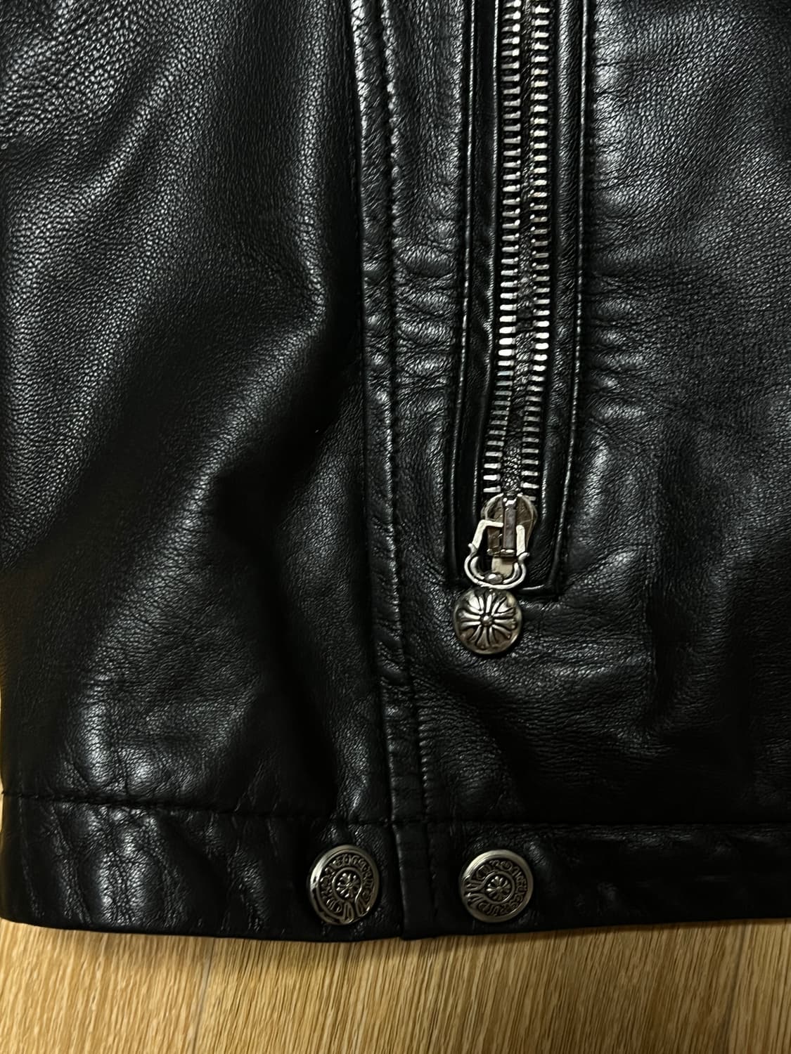 제냐 차이나카라 가죽자켓(크롬하츠 스타일 커스텀) XL 상품이미지7