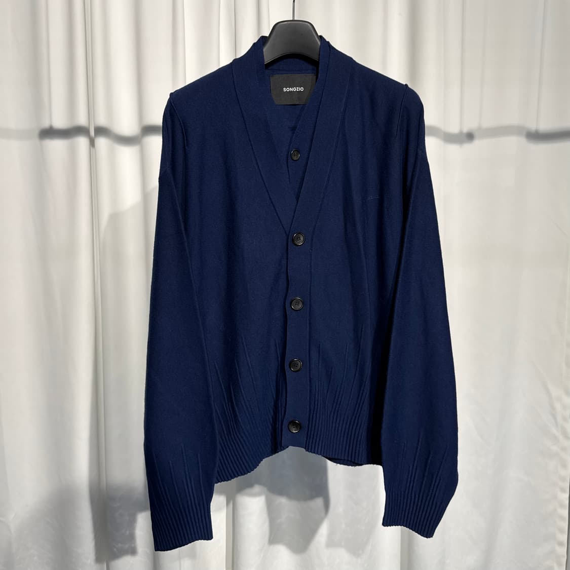 [정품] 송지오 컬렉션 언더다트 돌먼 레이어드 가디건 [네이비,52] 상품이미지2