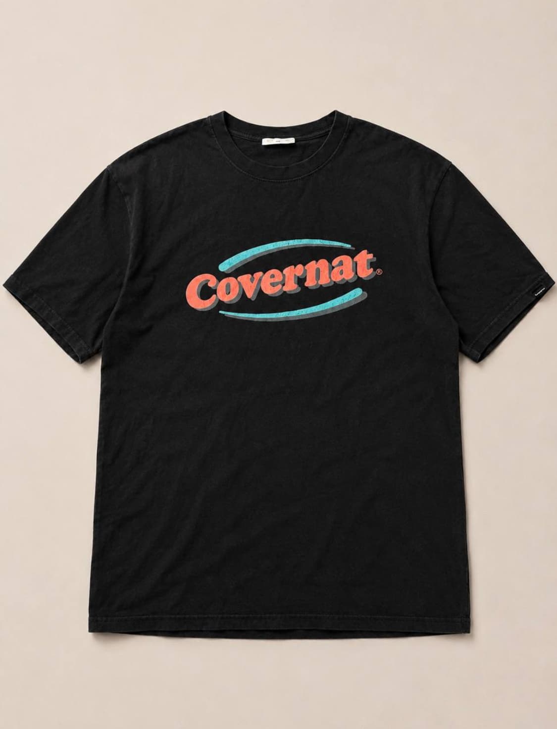 Covernat 커버낫 블랙 로고 반팔 상품이미지1